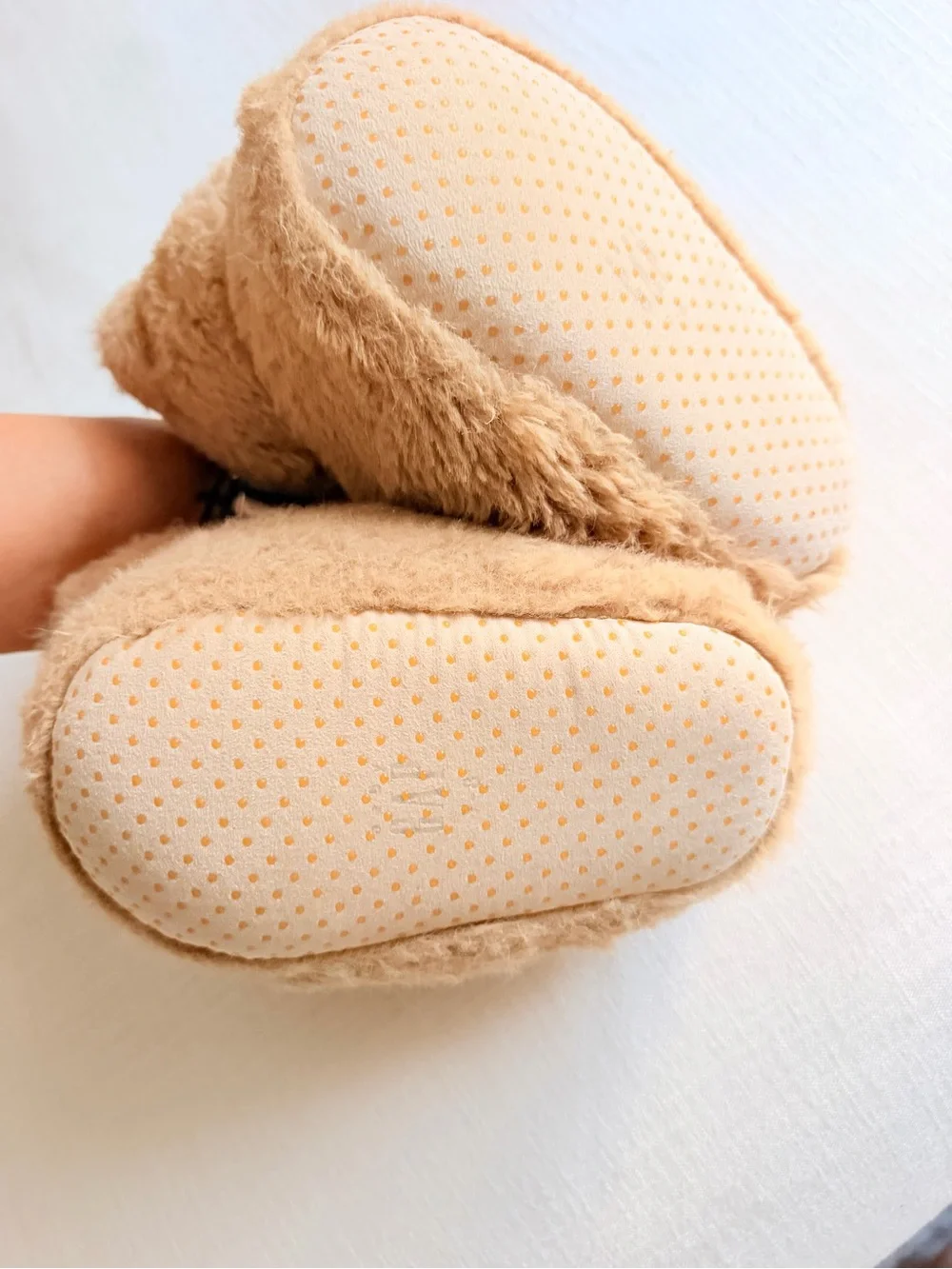 GAP Brannan Bear Fuzzy Teddy Bear Slippers Toddler shoe size 7-8